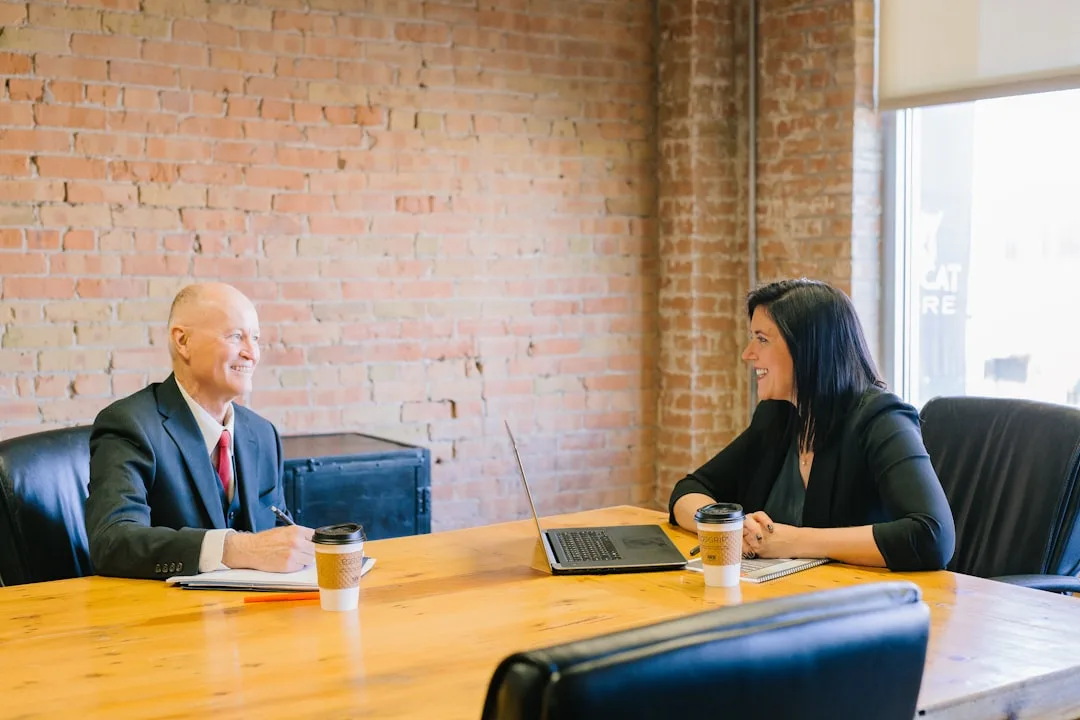 Woman meeting with a community bank manager