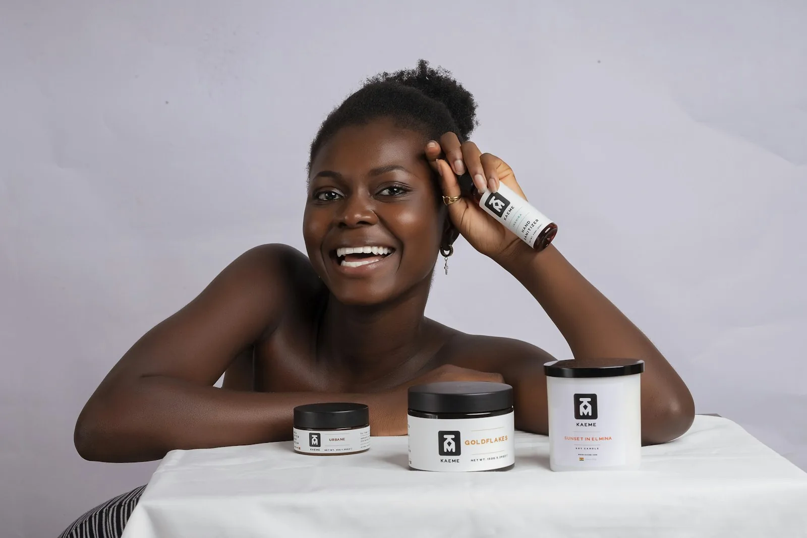 Destiny Harper with Harper Made Goods small-batch skincare