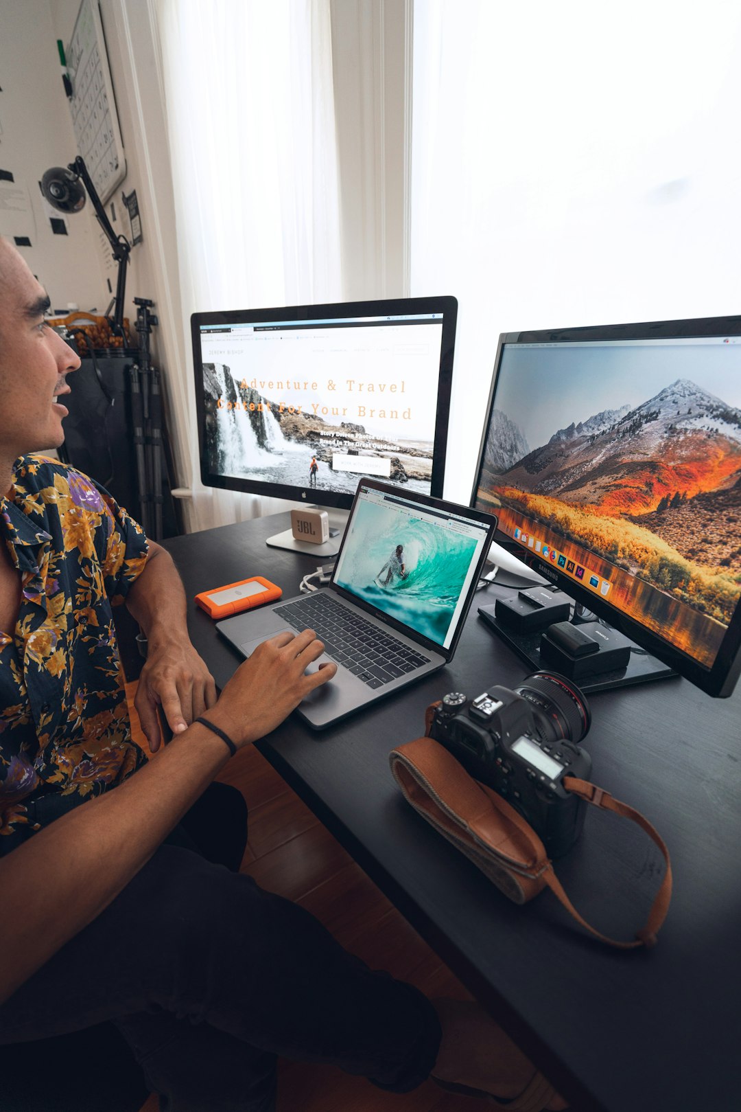 Professional woman working in a modern office environment