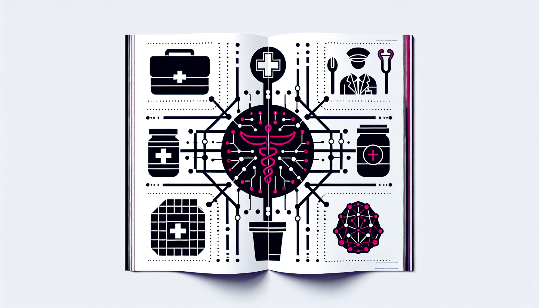 Editorial illustration of five sectors where women founders are outpacing the market