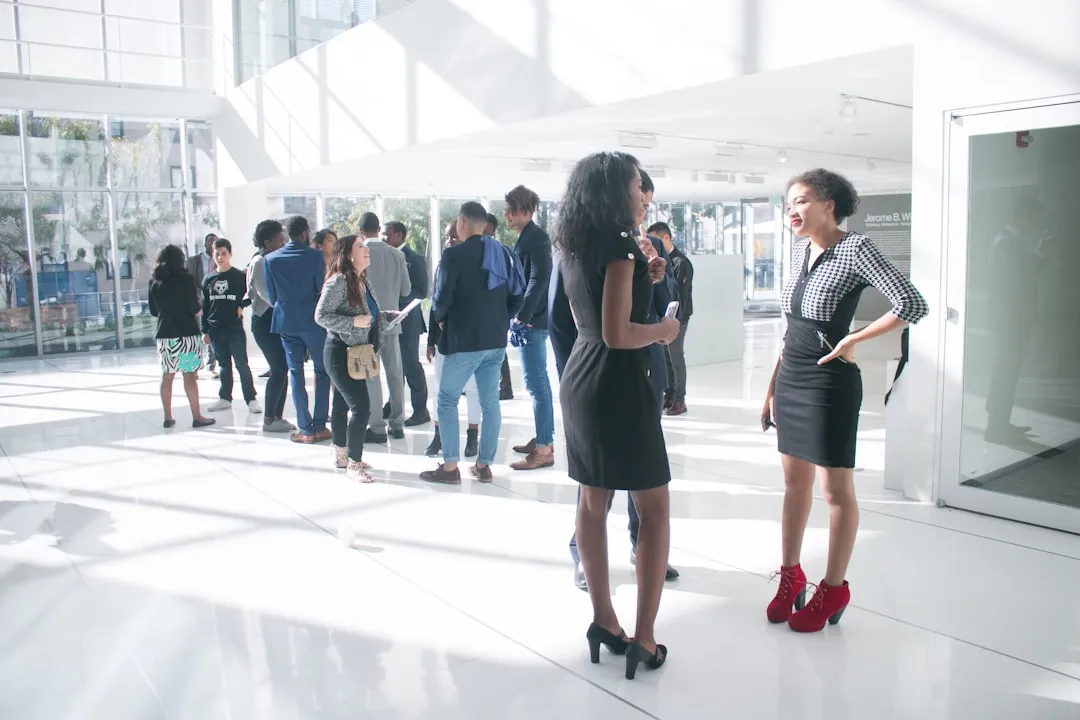 Diverse women business owners at a professional conference