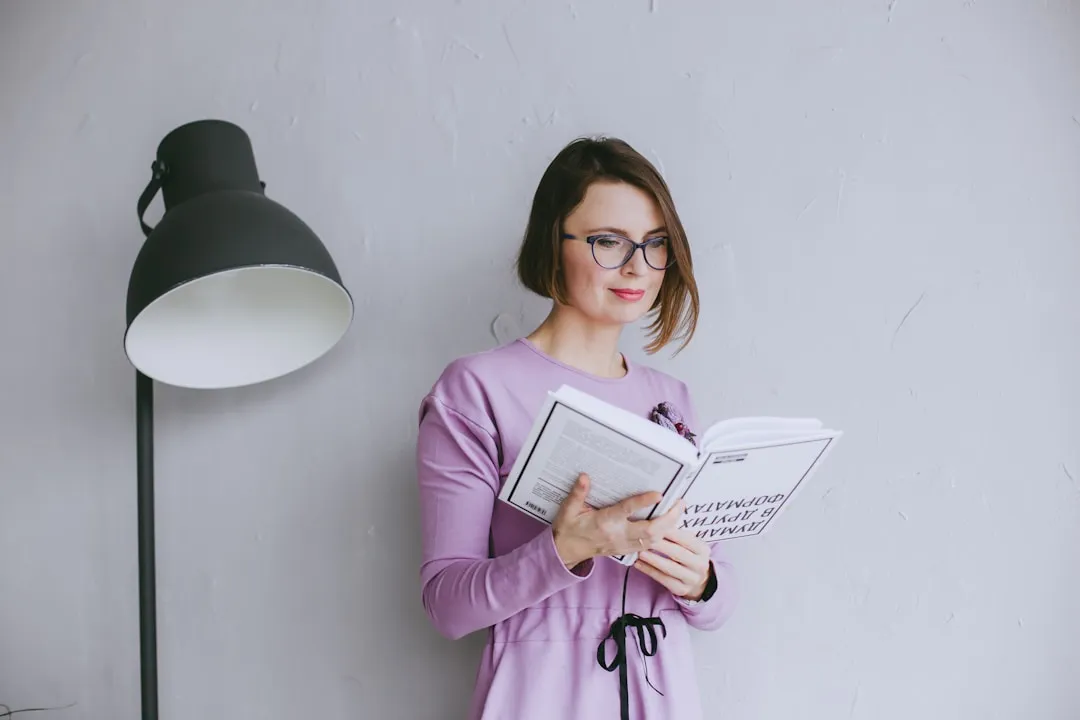 Woman reviewing legal and policy documents