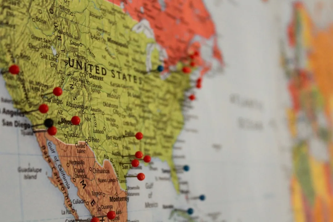 Colorful world map chart showing geographic data visualization